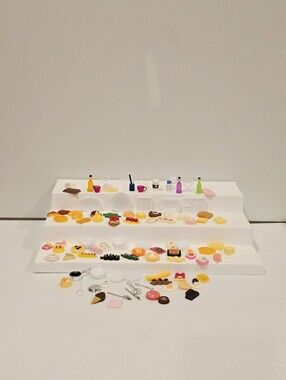Miniature Dollhouse Food, Dessert And Drinks Huge Lot
